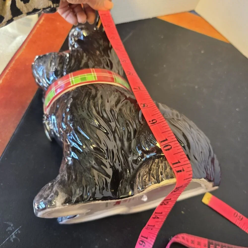 Jeffery Banks David’s Cookies Cookie Jar Scottish Terrier 12” Y4